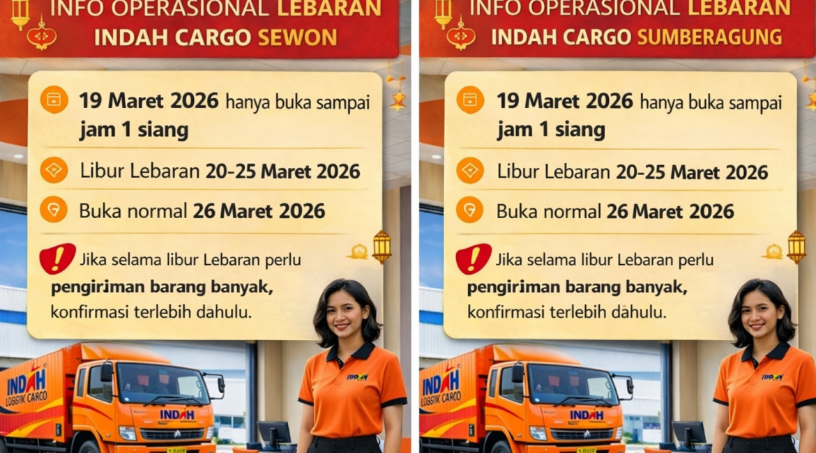 info operasional lebaran indah cargo sewon dan sumberagung bantul 2026