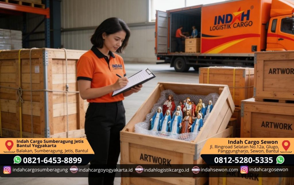 pengiriman karya seni dan patung di Yogyakarta
