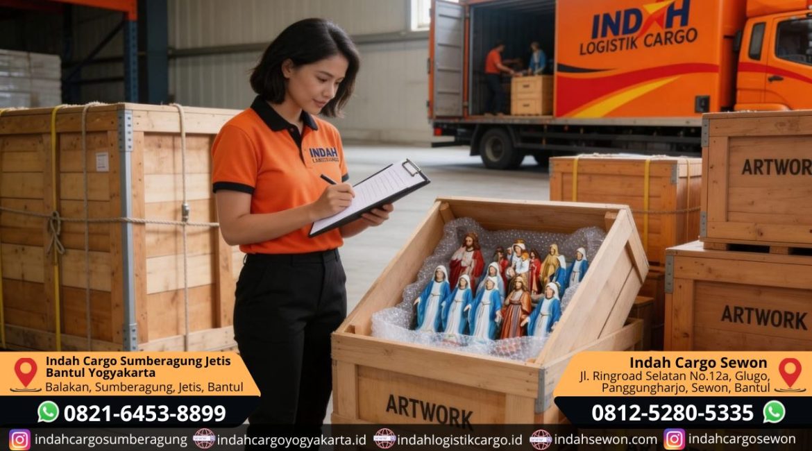 pengiriman karya seni dan patung di Yogyakarta