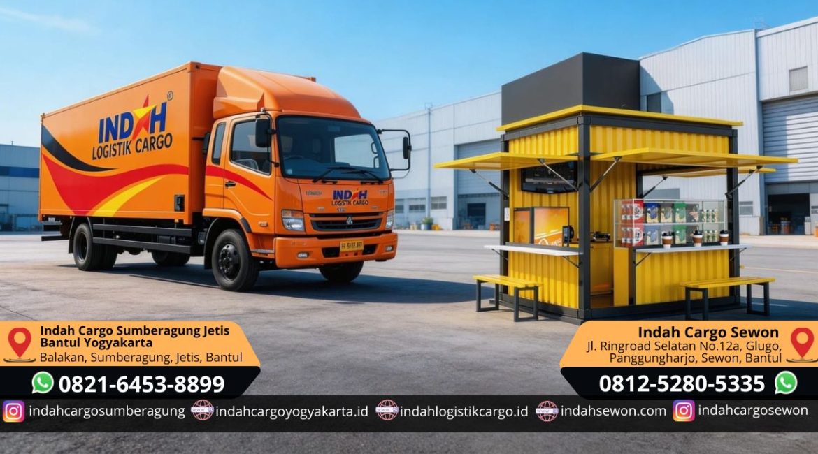 Jasa Kirim Gerobak Usaha & Booth dari Jogja | Indah Logistik Cargo