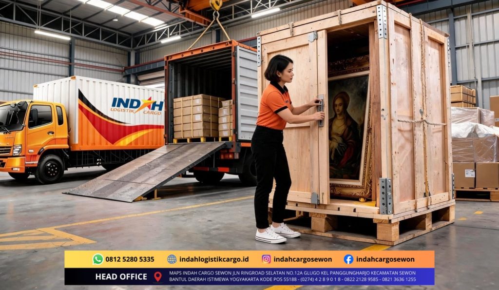 pengiriman artwork bantul packing lukisan jogja aman