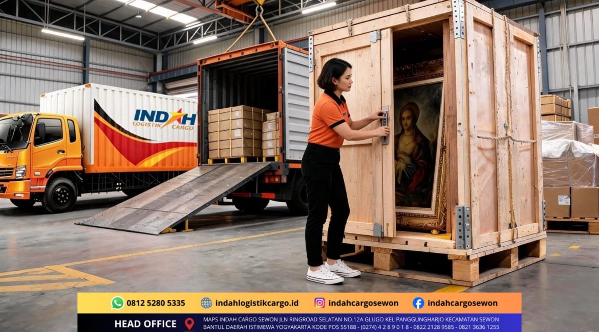 pengiriman artwork bantul packing lukisan jogja aman