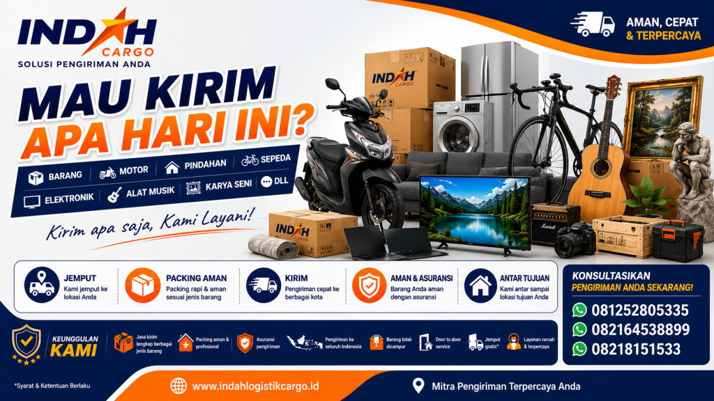 Indah Cargo jasa kirim barang Bantul Yogyakarta dan Sleman