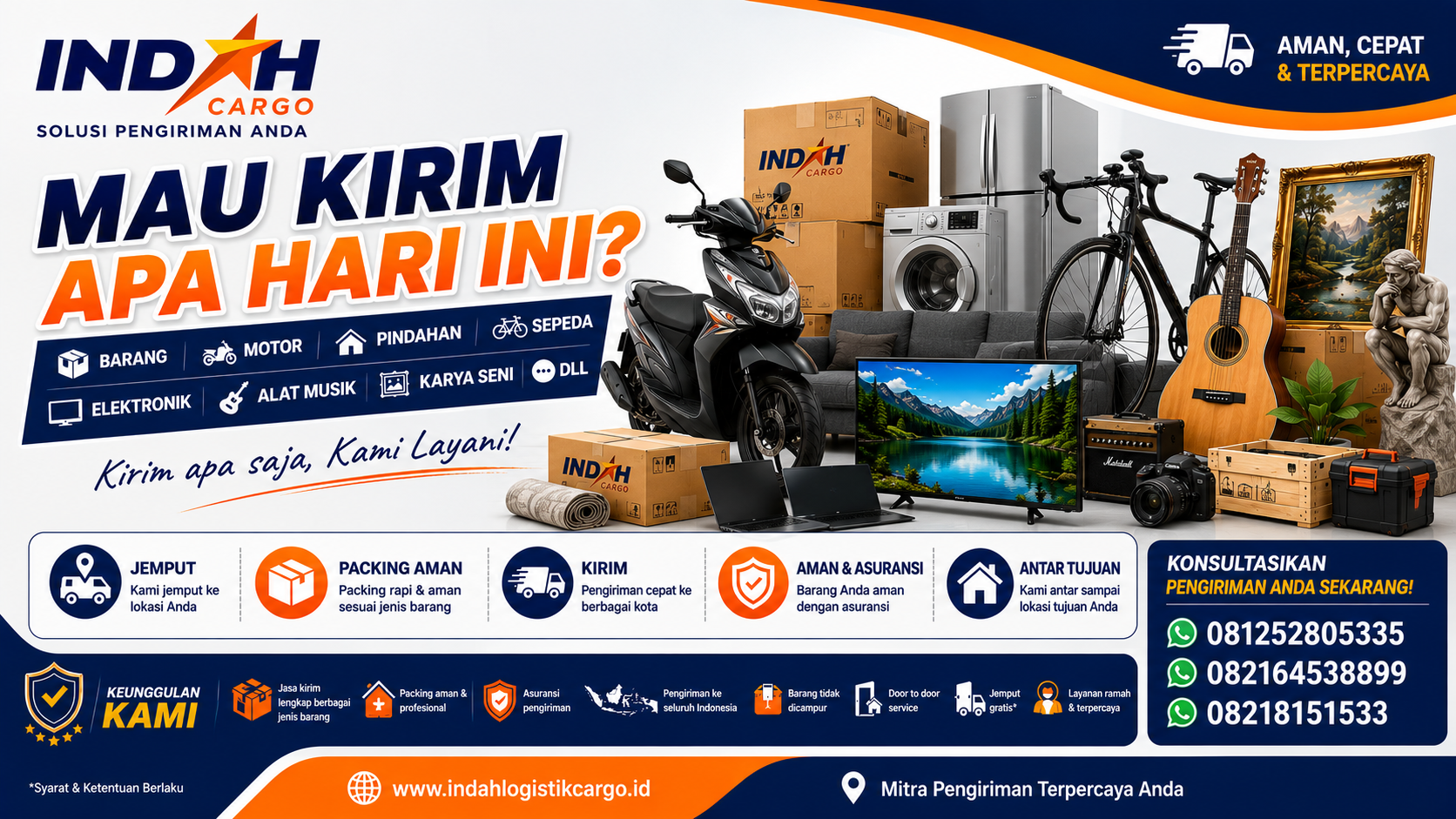 Mau Kirim Apa Hari Ini? Indah Cargo Siap Melayani Pengiriman Anda