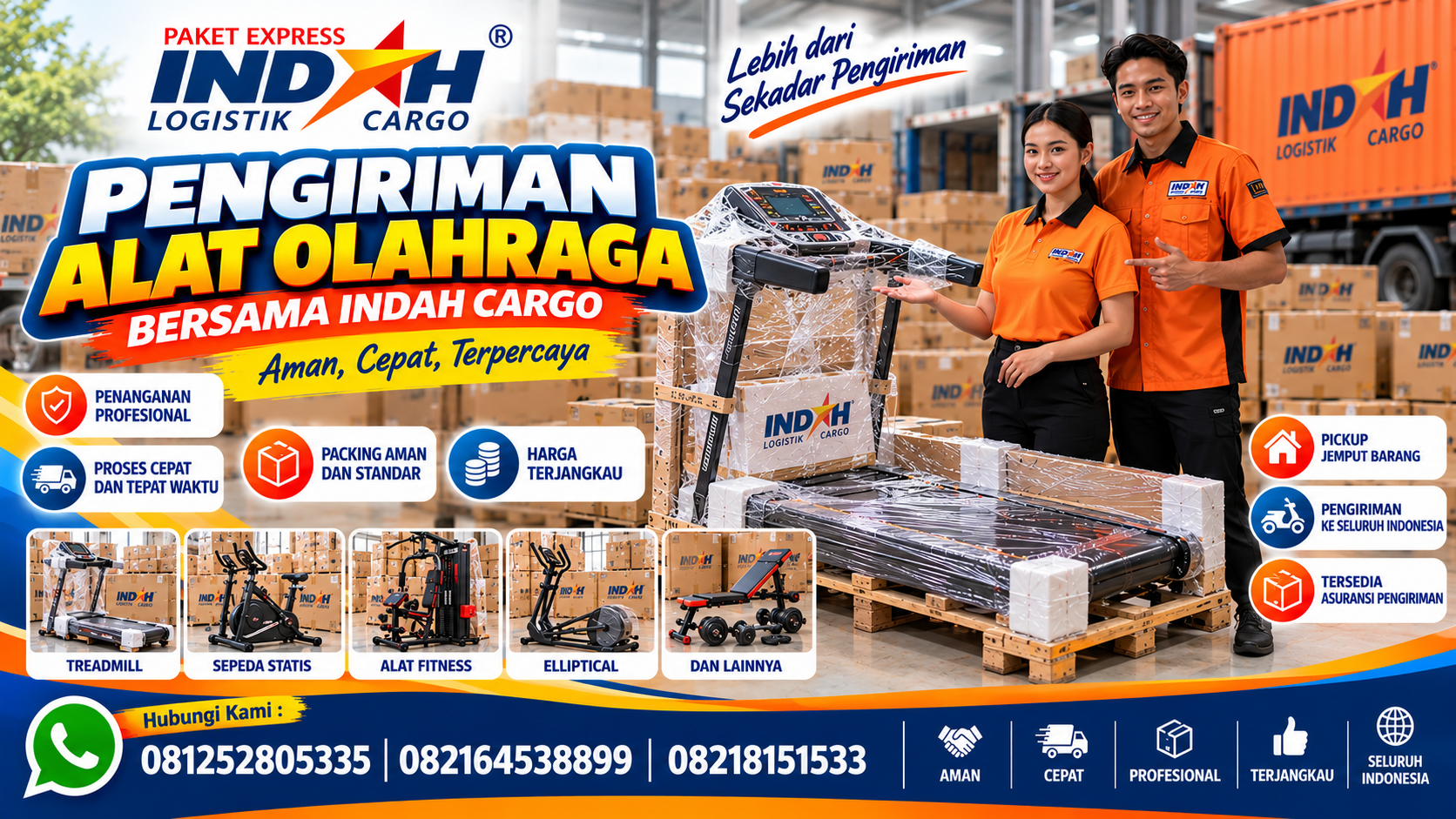 Pengiriman Alat Olahraga Jogja: Treadmill, Alat Fitness & Gym
